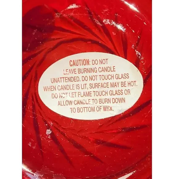 Deep Ruby Red Vintage Fenton Cut Crystal Bowl w/Pinwheel Star Glass Bowl - Picture 8 of 9